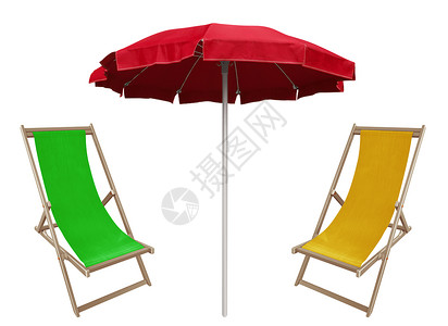海滩雨伞和甲板椅 海岸 旅行 阳伞 遮阳棚 椅子图片
