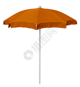 海滩伞-橙色 假期 旅行 遮阳棚 天 乐趣 海岸 棕褐色图片