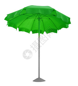 海滩雨伞 - 绿色 晴天 遮阳棚 阴影 棕褐色 休息图片