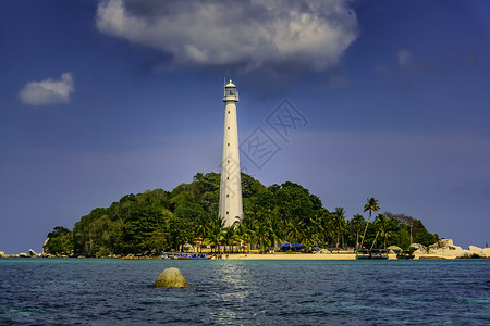 冷库亚斯岛/印度尼西亚贝利通/ 亚洲 热带 树背景图片
