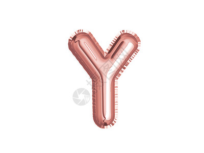 粉色金字母舞台用于婴儿淋浴的玫瑰金粉色字母Y空气气球装饰背景