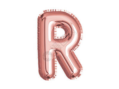 粉色金字母舞台用于婴儿淋浴的玫瑰金粉色字母R空气气球装饰背景