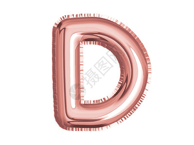 粉色金字母舞台用于婴儿淋浴的玫瑰金粉色字母表D气球装饰背景