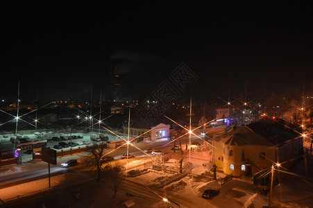 城市夜间风景 灯 户外的 旅游 旅行 雪 美丽的背景图片