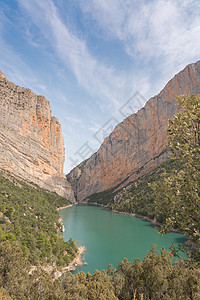 西班牙加泰罗尼亚的峡谷 石灰石 户外 旅游 生态旅游 环境图片