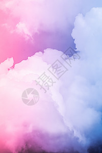 幻想的粉红和蓝色天空 精神和自然背景 清除背景图片
