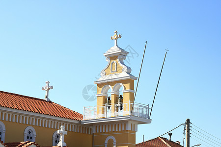 哈法利塔帕纳吉亚西索蒂萨教会 风景 天主教的 宗教的 钟背景