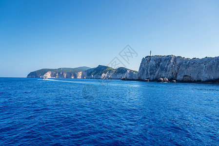 夏季前往希腊游览 旅游 海景 荒野 夏天 海岸 美丽的背景图片