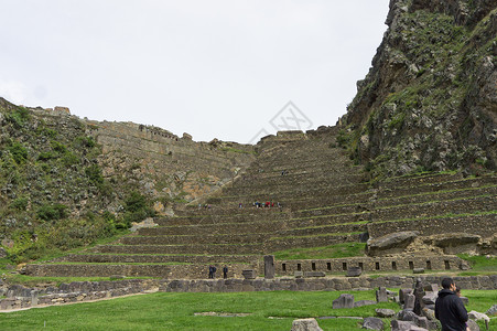丹噶尔古城圣谷 奥兰太太丹博古城风景 秘鲁 南美洲 建筑学 旅游目的地背景