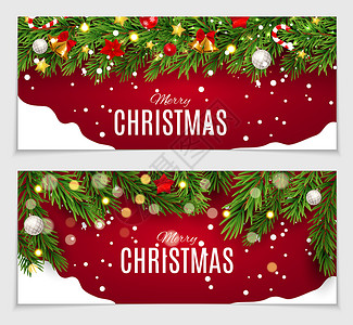 圣诞节卡片矢量抽象美圣诞及新年贺卡制作图案矢量 雪花 树背景