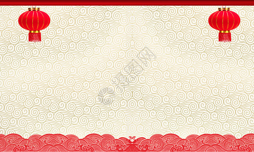 pr素材边框中国风红色喜庆节日素材设计图片
