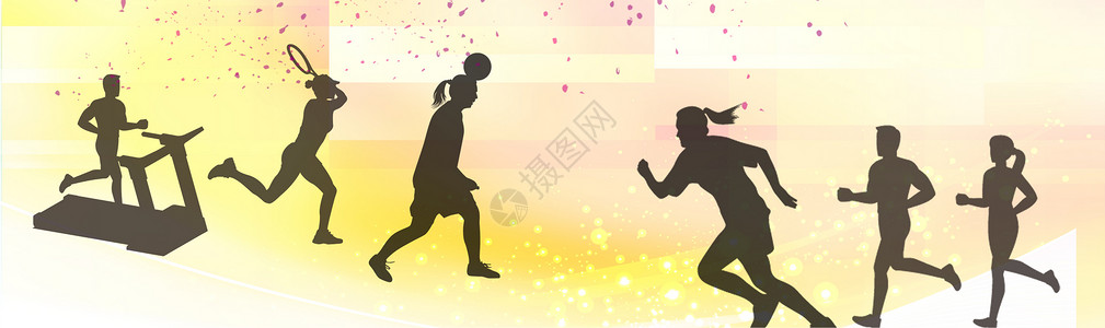 体育与健康运动海报背景设计图片