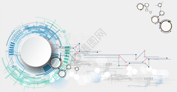 齿轮抽象素材简洁机械感科技背景设计图片