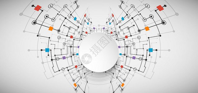 科技线条抽象背景背景图片