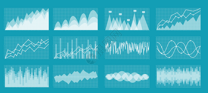 网格矢量矢量大数据图表合集设计图片