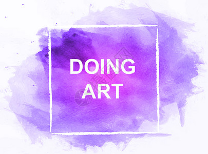 手绘水墨矢量紫色水彩飞溅背景设计图片