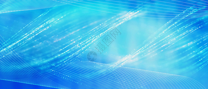 银行发展大会宣传展板蓝色纤维科技背景设计图片