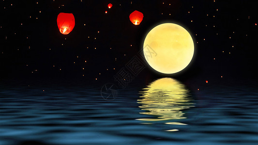中秋节宣传单中秋月亮背景设计图片