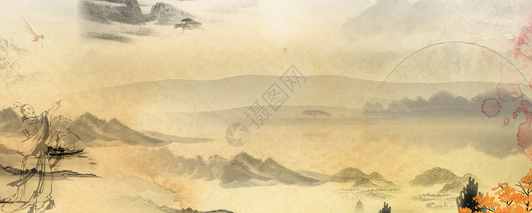 传统中国风背景素材背景图片