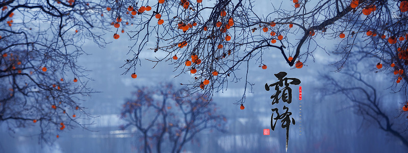 霜降节霜降设计图片