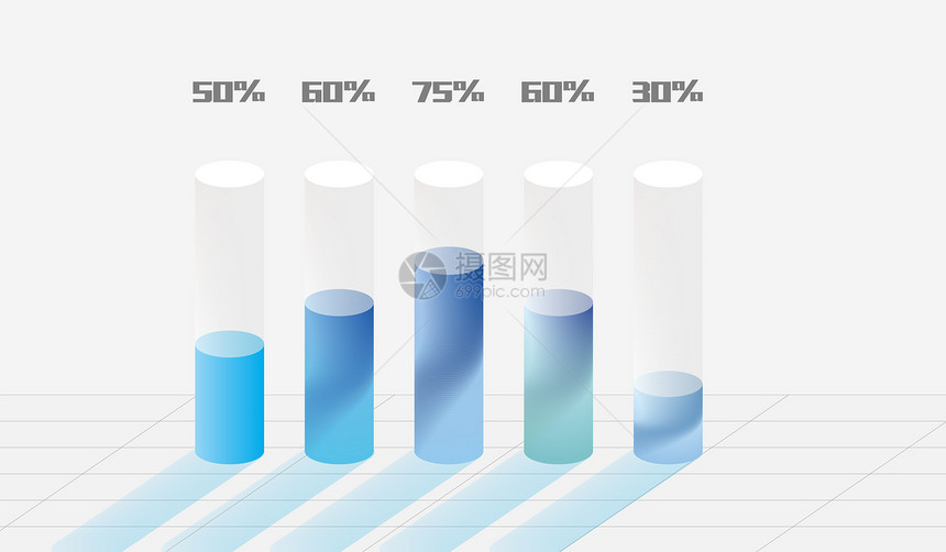 柱状立体图表图片