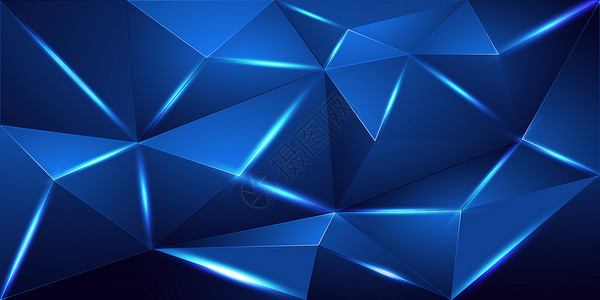 科技感几何体几何空间感科技背景设计图片