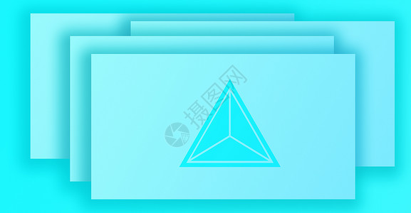 平面设计师名片商务科技平面几何背景设计图片