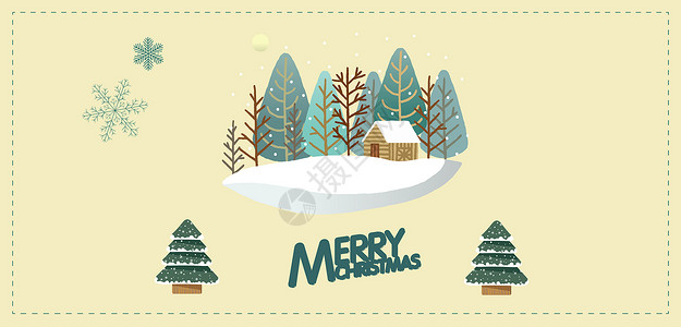 清新圣诞圣诞节背景设计图片