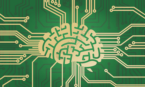 大脑电路科技图图片