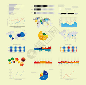 数据信息分部图数据图表设计图片