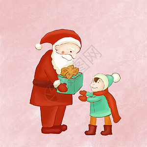 圣诞节插画背景图片