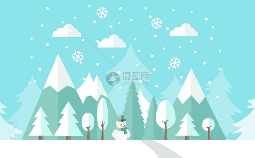 雪人图片