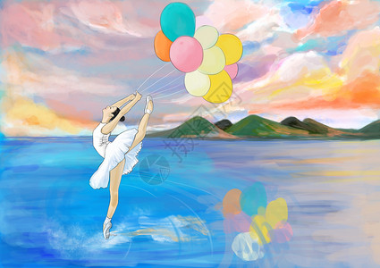 水上芭蕾背景图片