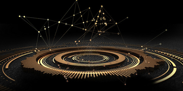 商务风格素材黑金科技大气背景设计图片