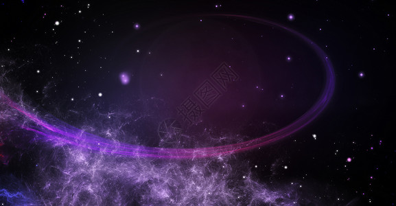 紫色星云炫光背景高清图片