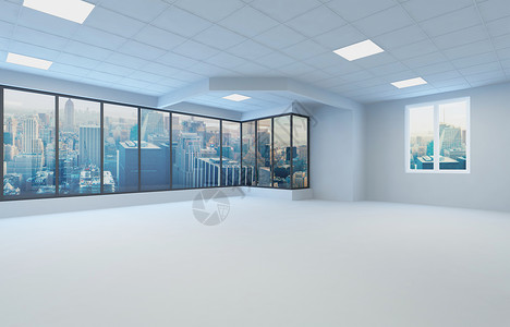 窗户元素立体三维建筑空间观景设计图片