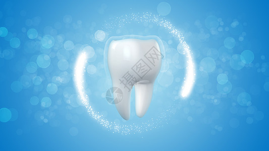 牙齿卡通科技医疗牙齿背景设计图片