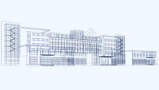 城市建筑组织架构图片素材