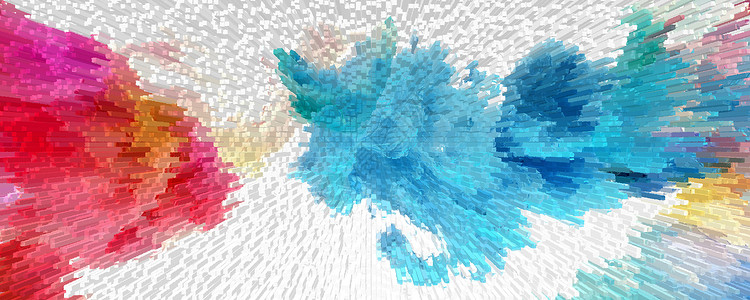 酷炫元素泼墨立体3d背景设计图片