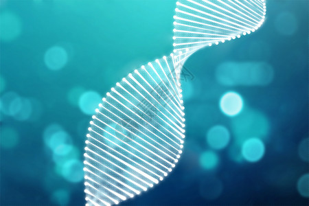 颗粒三维渲染的DNA背景图片
