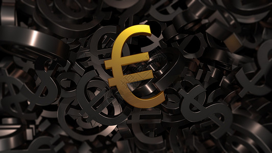 欧盟货币美国货币高清图片
