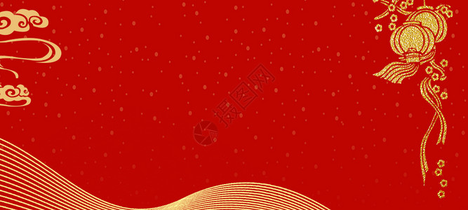 灯笼红底素材2018新年背景设计图片