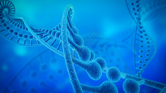 DNA基因链条微观高清图片素材