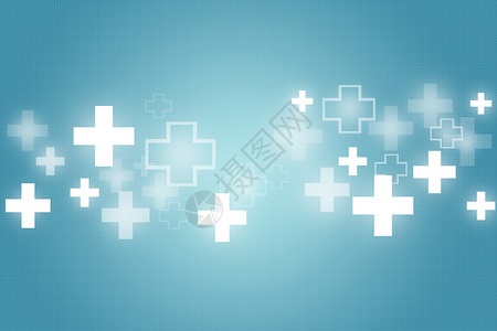 十字口蓝色医疗背景设计图片