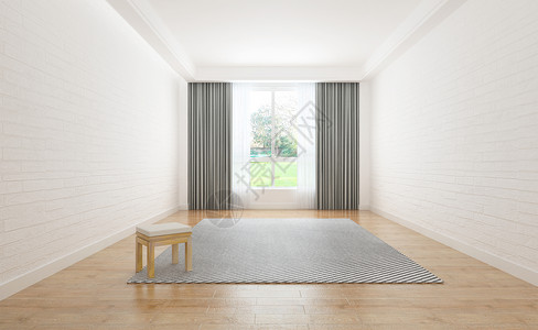 空旷的室内家居灰白色高清图片素材