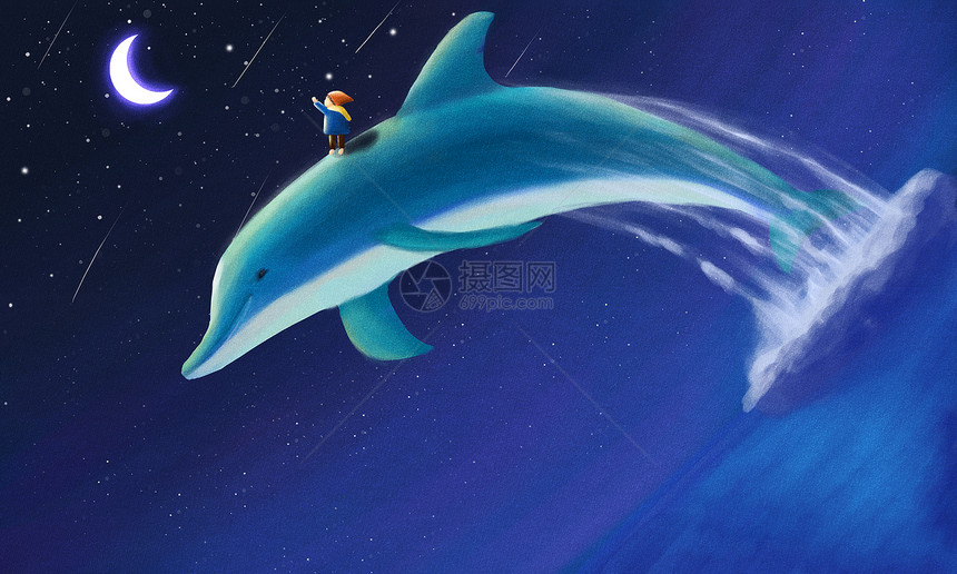 梦幻海豚图片