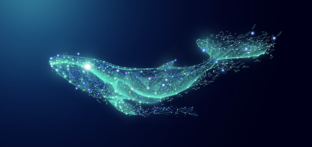 鱼形状海洋科技鲸鱼背景设计图片