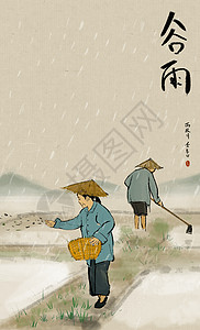 谷雨种田高清图片素材