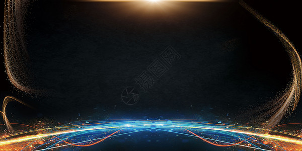 虚拟币banner黑金地球科技背景设计图片