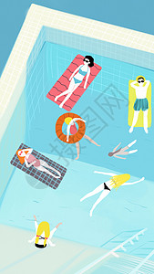 游泳游泳池壁纸高清图片